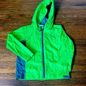 Columbia 4T Green Windbreaker
